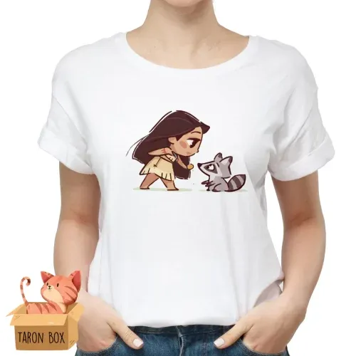 Camiseta unisex Pocahontas y Miko