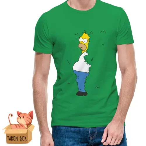 Camiseta unisex Homer Simpson arbusto