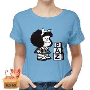 Camiseta de Mafalda Paz color azul cielo