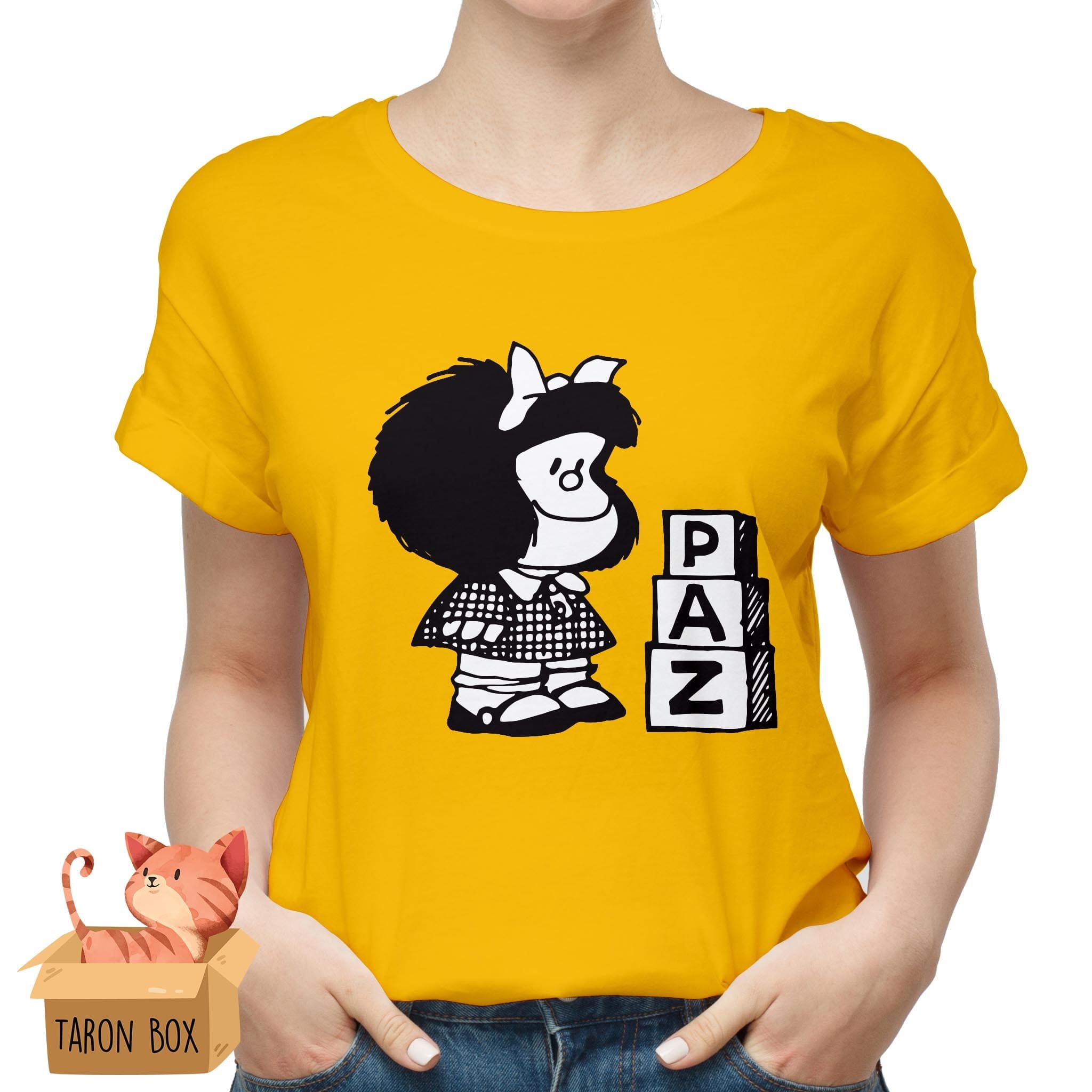 Camiseta de Mafalda Paz color amarillo