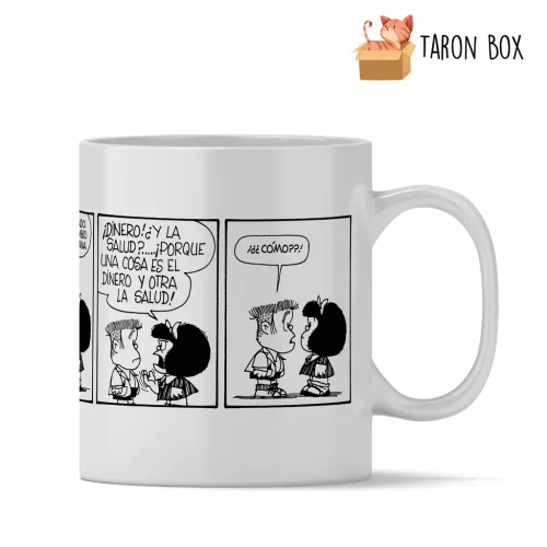Taza Mafalda tira cómic