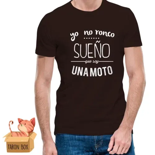 Camiseta unisex Yo no ronco, sueño que soy una moto