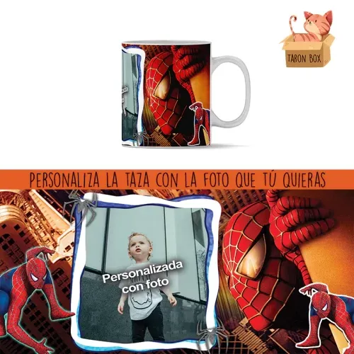 Taza infantil personalizada de Spiderman