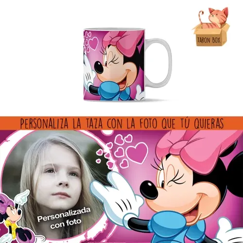 Taza infantil personalizada Minnie Mouse