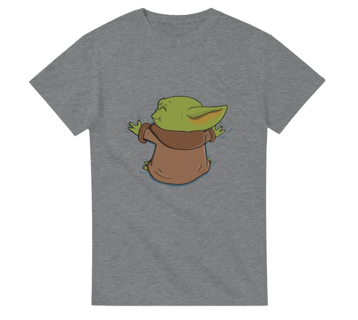 camiseta Abrazo Grogu Gris
