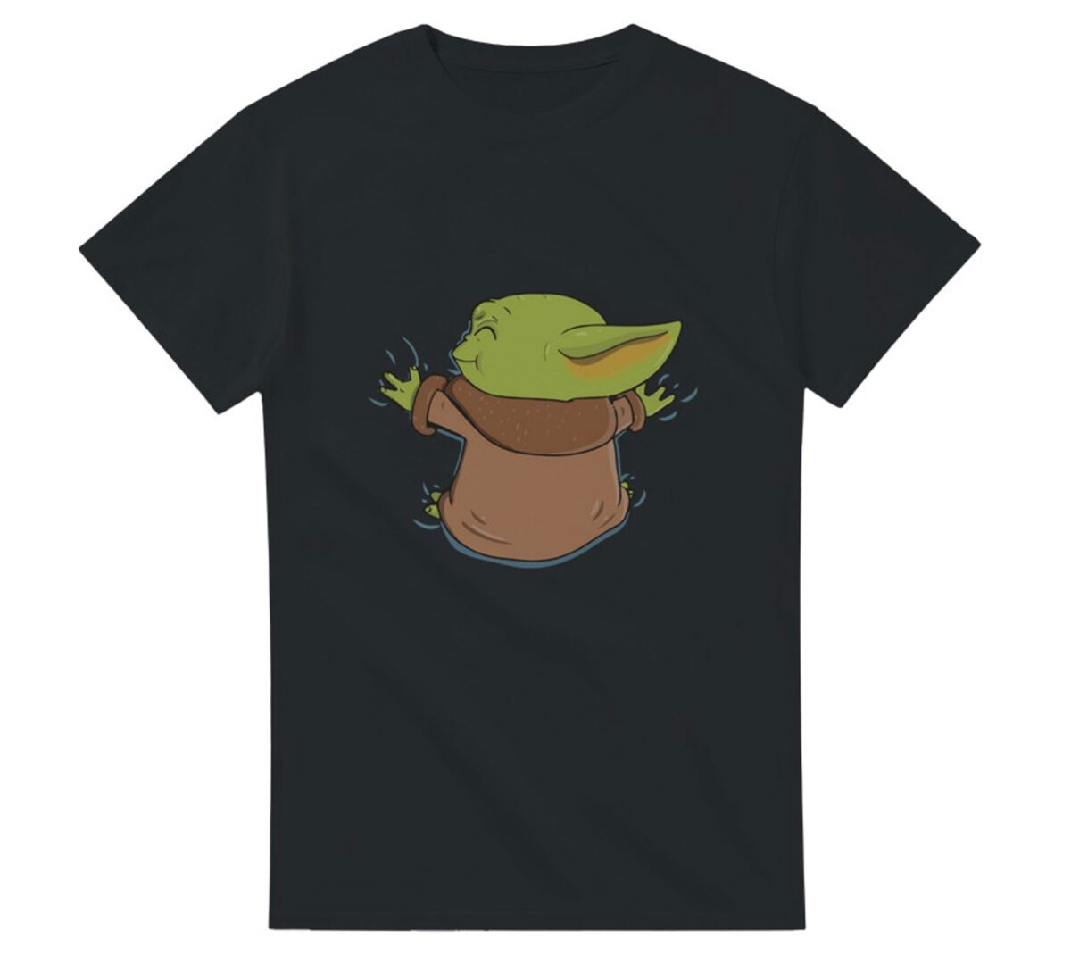 camiseta Abrazo Grogu Negra