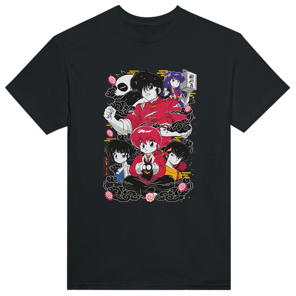 Camiseta Personajes Ranma negro