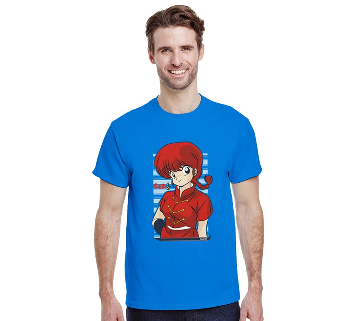 Camiseta Ranma mujer color azul