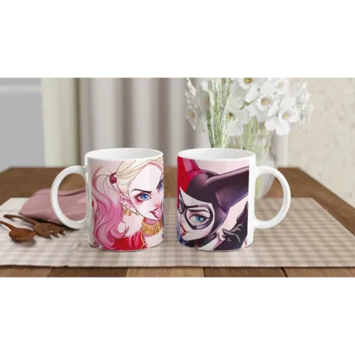 Taza Harley Quinn y Arlequín