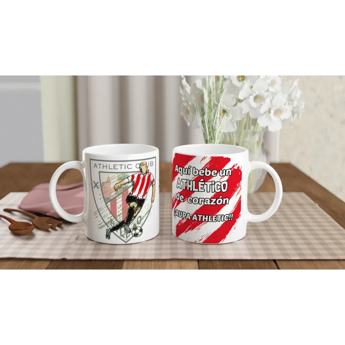 Taza Aquí Bebe un Athleticzale de Corazón