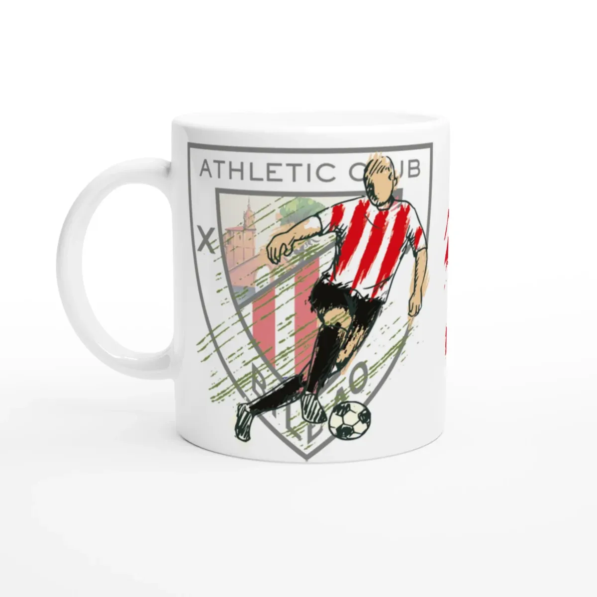Taza Aquí Bebe un Athleticzale de Corazón