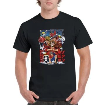 Camiseta transformaciones Luffy