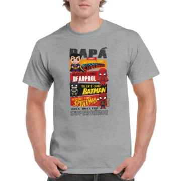 Camiseta Papá eres nuestro superhéroe