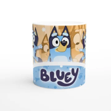 Taza Bluey feliz