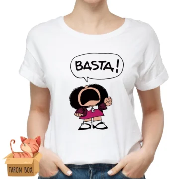 Camiseta de Mafalda Basta color blanco