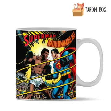 Taza combate Superman vs Ali