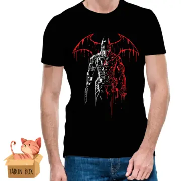 Camiseta unisex Batman rojo y blanco