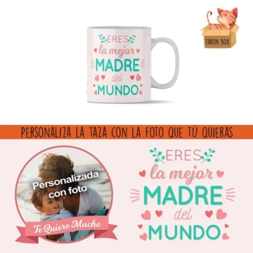 Taza personalizada eres la mejor madre del mundo