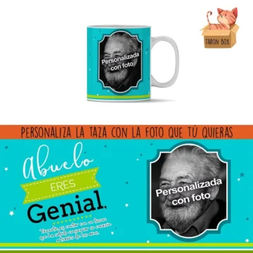 Taza personalizada abuelo eres genial