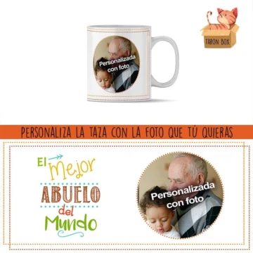 Taza personalizada el mejor abuelo del mundo