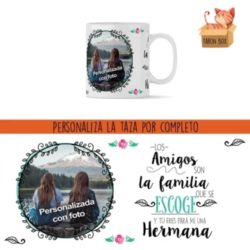 Taza Personalizada con Foto para Amigas
