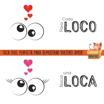 Taza duo Para cada loco nació una loca