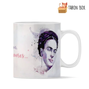Taza Frida Kahlo Donde no puedas amar, no te demores