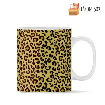 Taza animal print leopardo