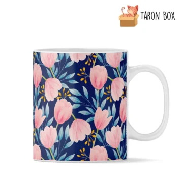 Taza amapolas color rosa